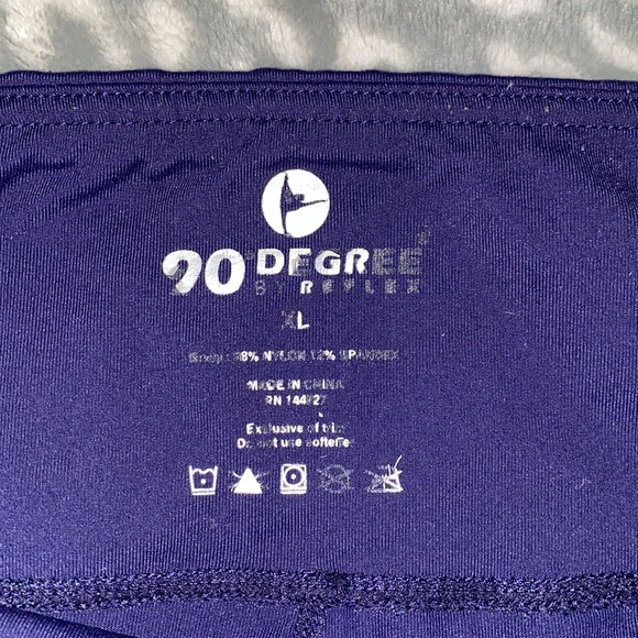 Work out leggings,dark blue,brand 90 Degree,size L, - Picture 2 of 3
